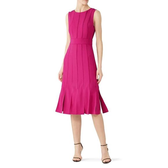Badgley Mischka Dresses & Skirts - BADGLEY MISCHKA Women's Magenta Day Dress Size 12